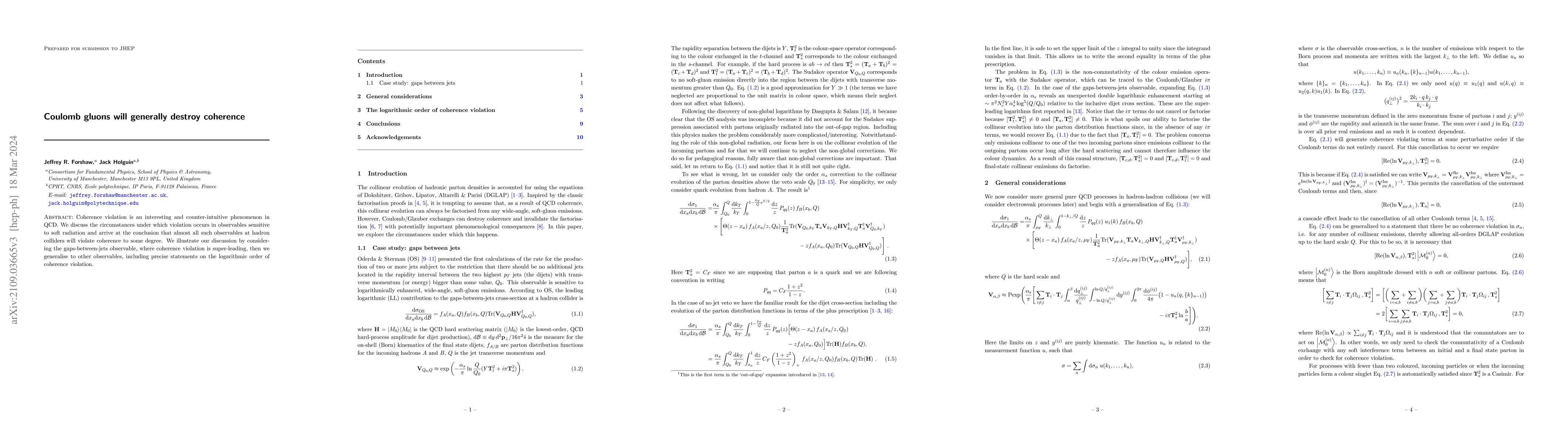 Thumbnail for Coulomb gluons will generally destroy coherence