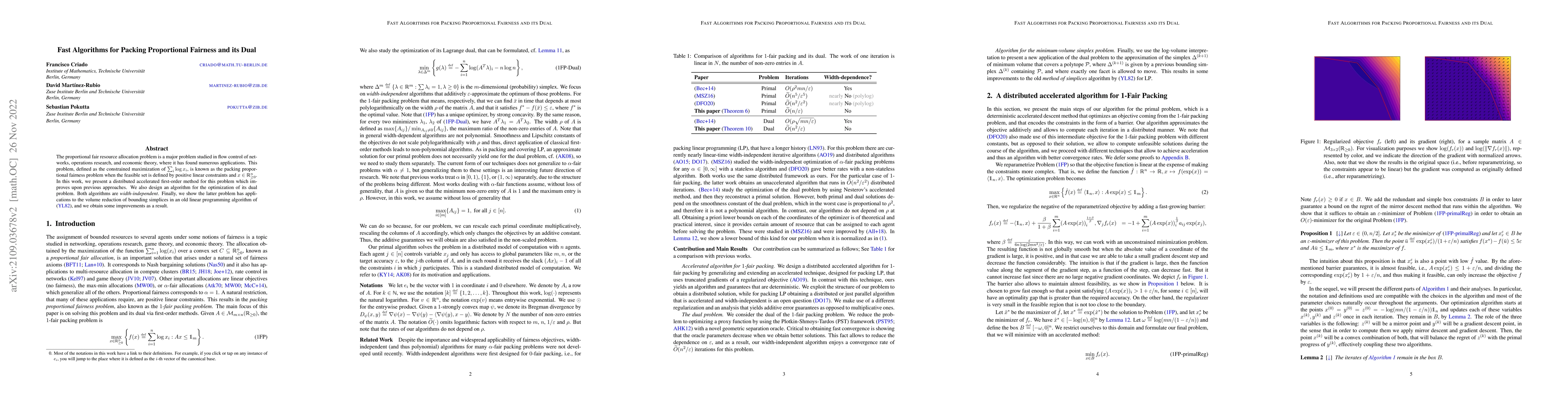 Thumbnail for Fast Algorithms for Packing Proportional Fairness and its Dual