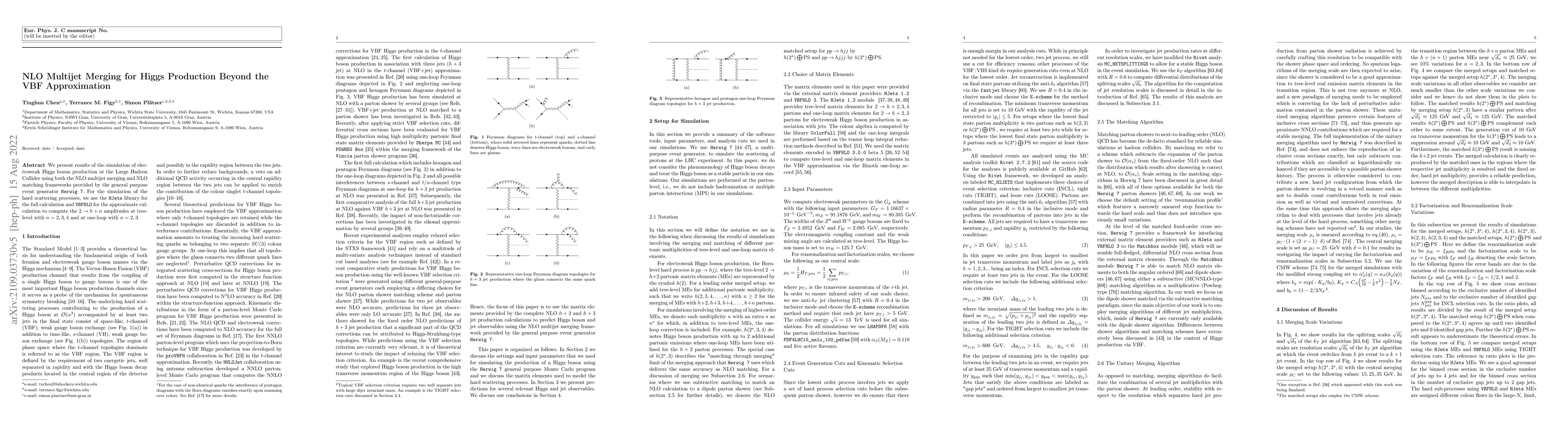 Thumbnail for NLO Multijet Merging for Higgs Production Beyond the VBF Approximation
