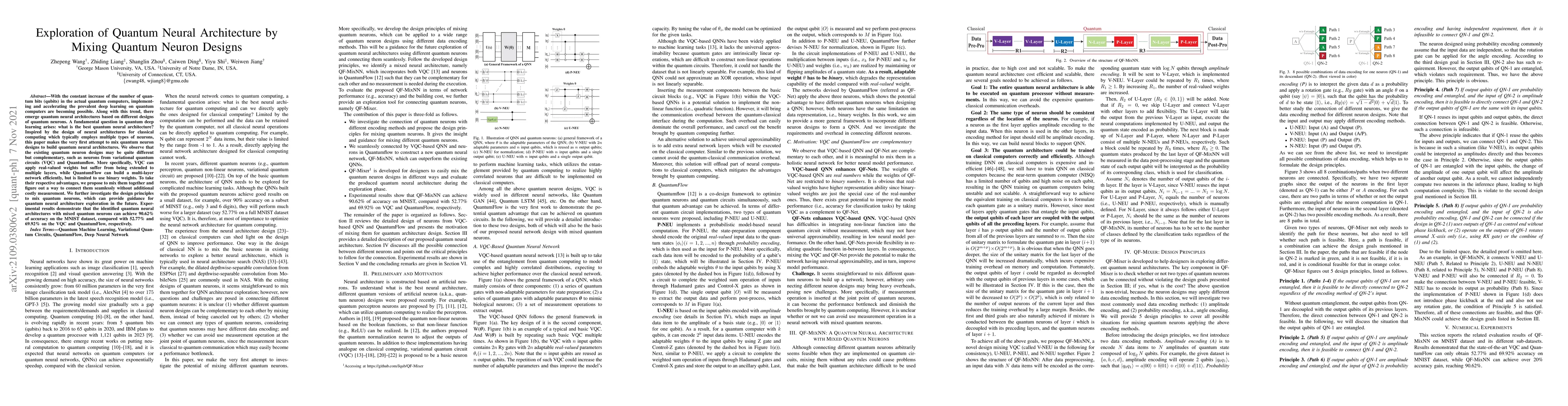 Thumbnail for Exploration of Quantum Neural Architecture by Mixing Quantum Neuron
  Designs