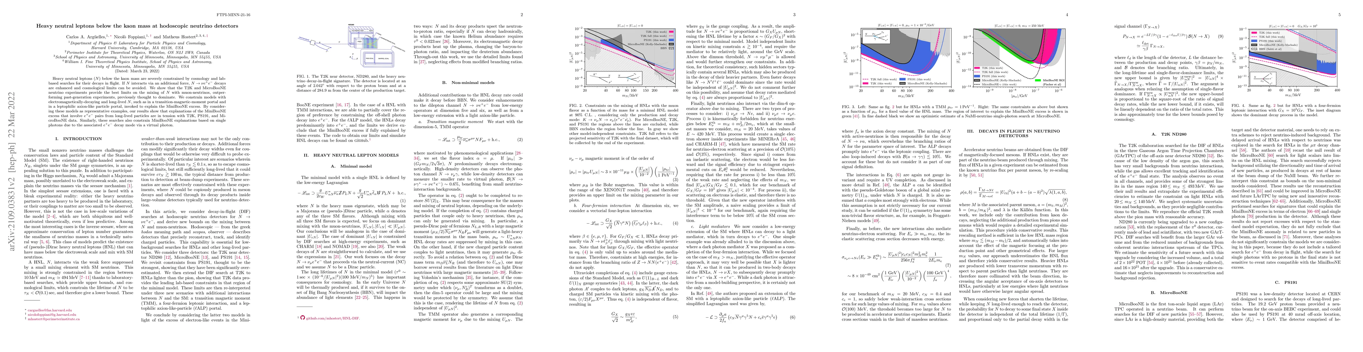 Thumbnail for Heavy neutral leptons below the kaon mass at hodoscopic detectors