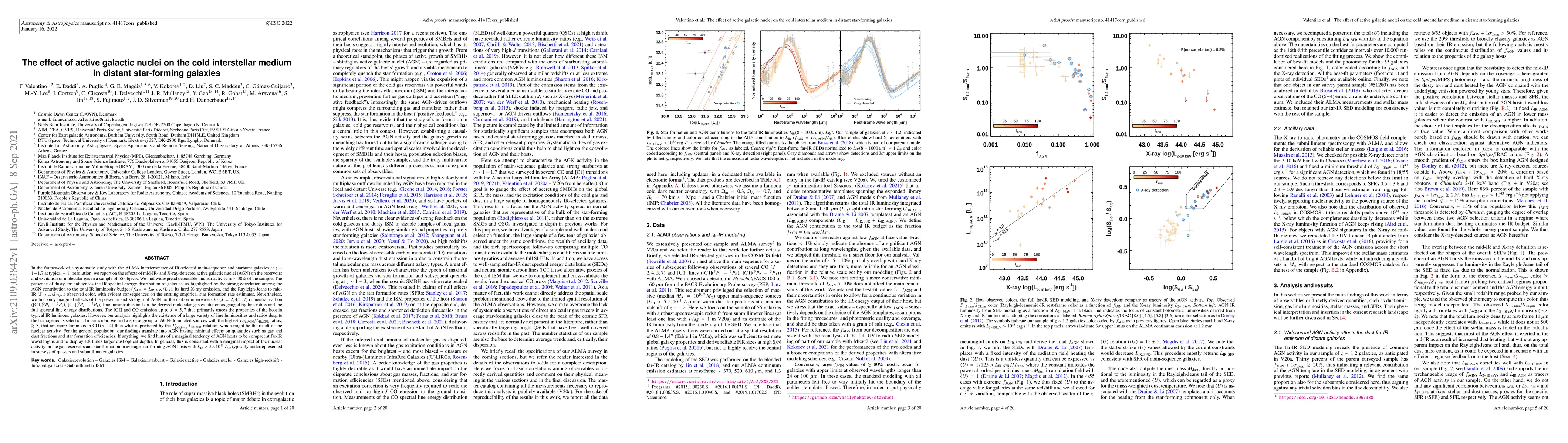 Thumbnail for The effect of active galactic nuclei on the cold interstellar medium in
  distant star-forming galaxies