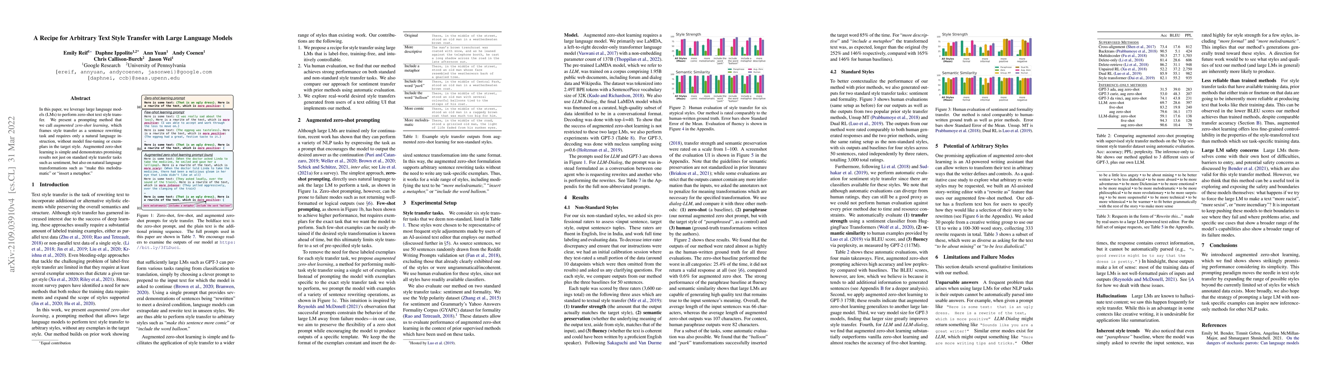 Thumbnail for A Recipe For Arbitrary Text Style Transfer with Large Language Models
