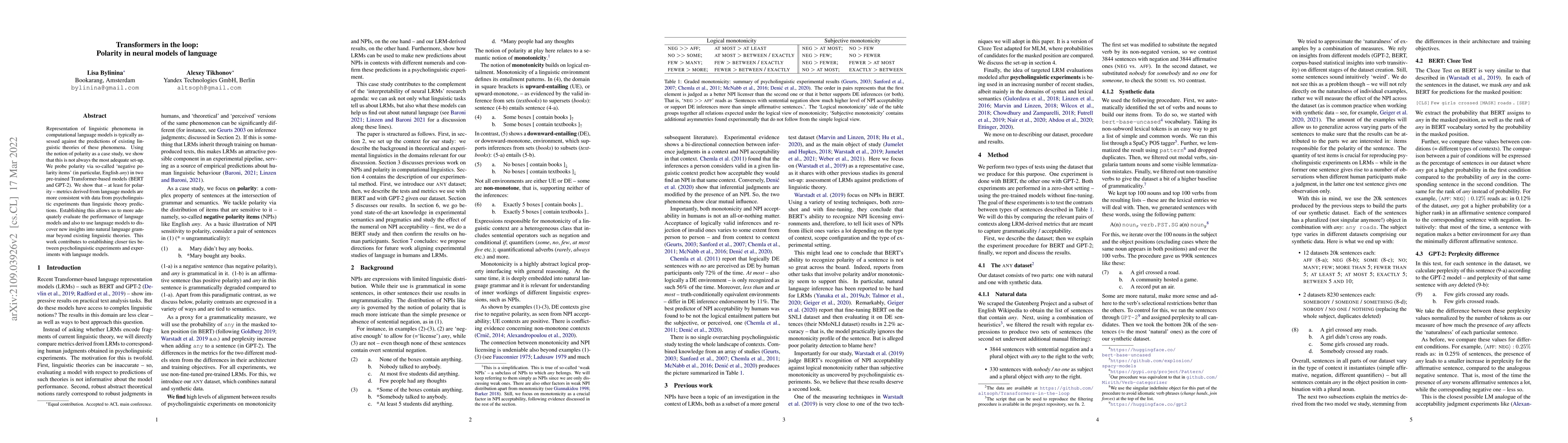 Thumbnail for Transformers in the loop: Polarity in neural models of language