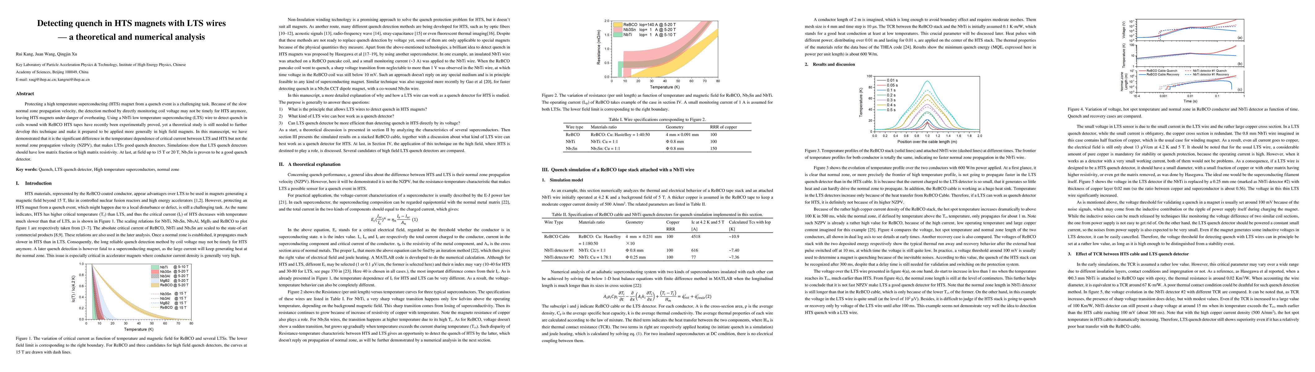 Thumbnail for Detecting quench in HTS magnets with LTS wires -- a theoretical and
  numerical analysis