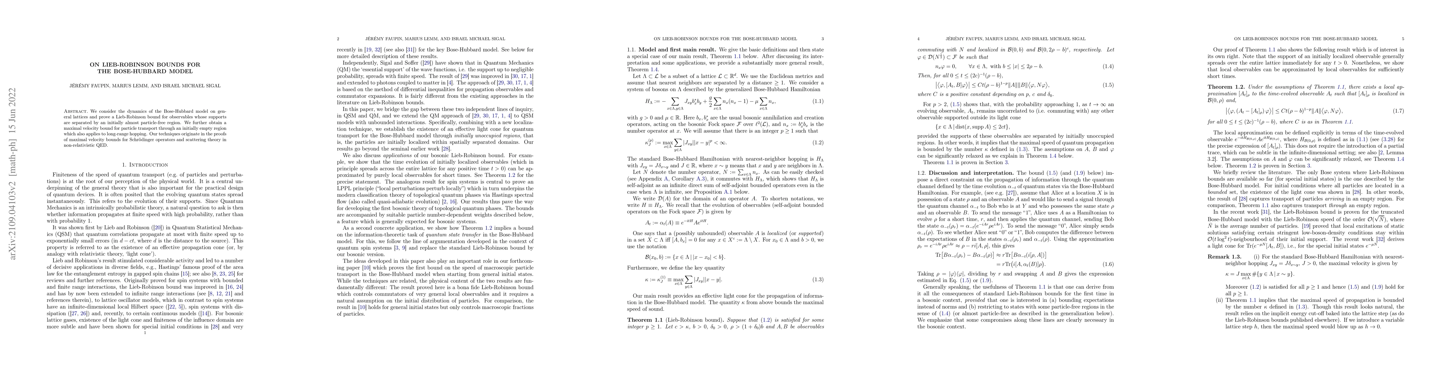 Thumbnail for On Lieb-Robinson bounds for the Bose-Hubbard model