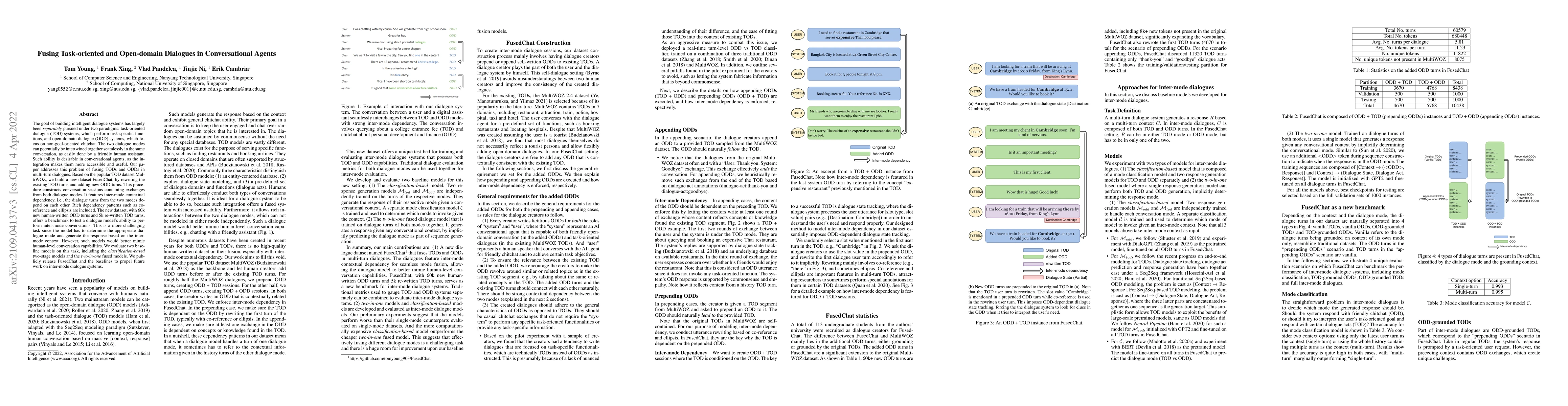 Thumbnail for Fusing task-oriented and open-domain dialogues in conversational agents