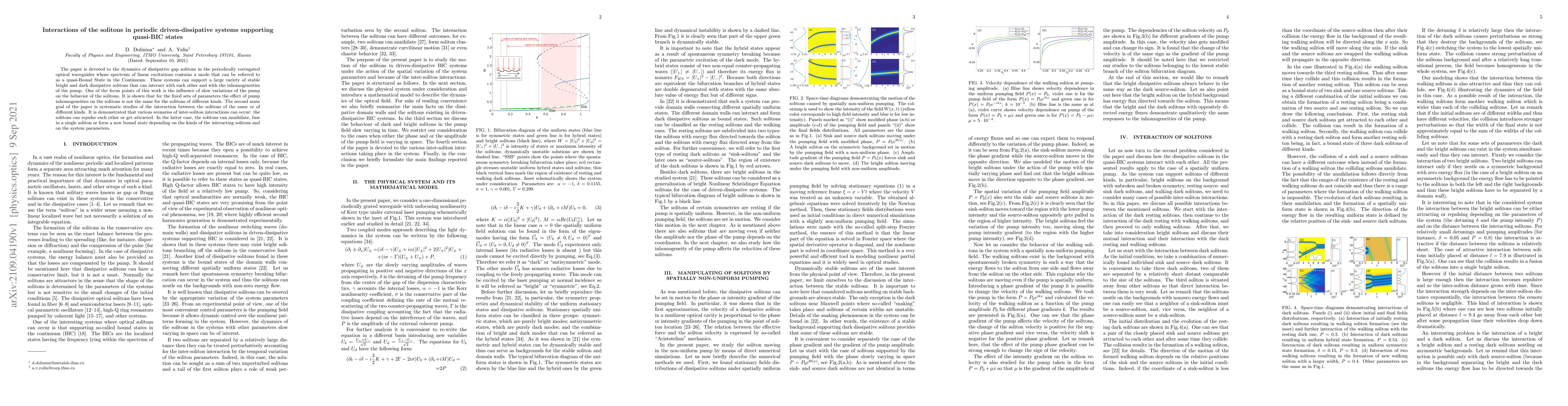 Thumbnail for Interactions of the solitons in periodic driven-dissipative systems
  supporting quasi-BIC states
