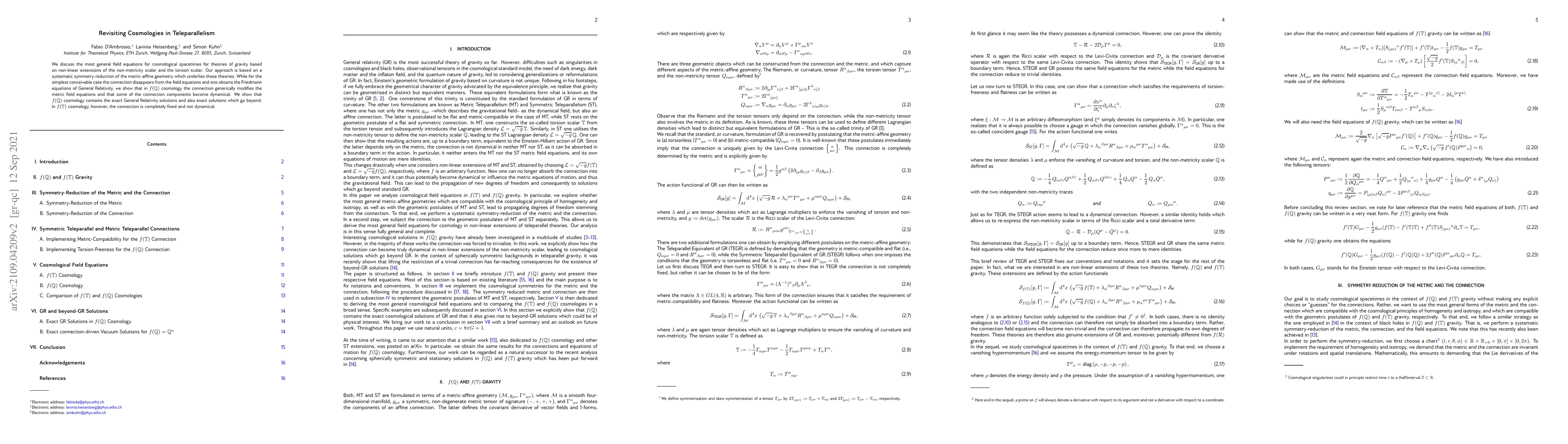 Thumbnail for Revisiting Cosmologies in Teleparallelism