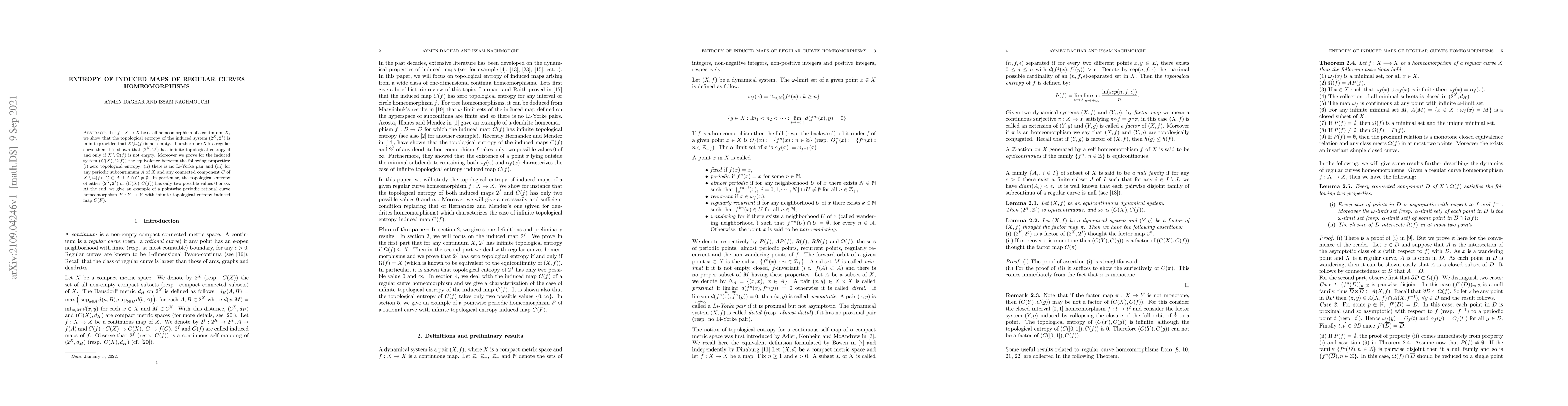 Thumbnail for Entropy of induced maps of regular curves homeomorphisms