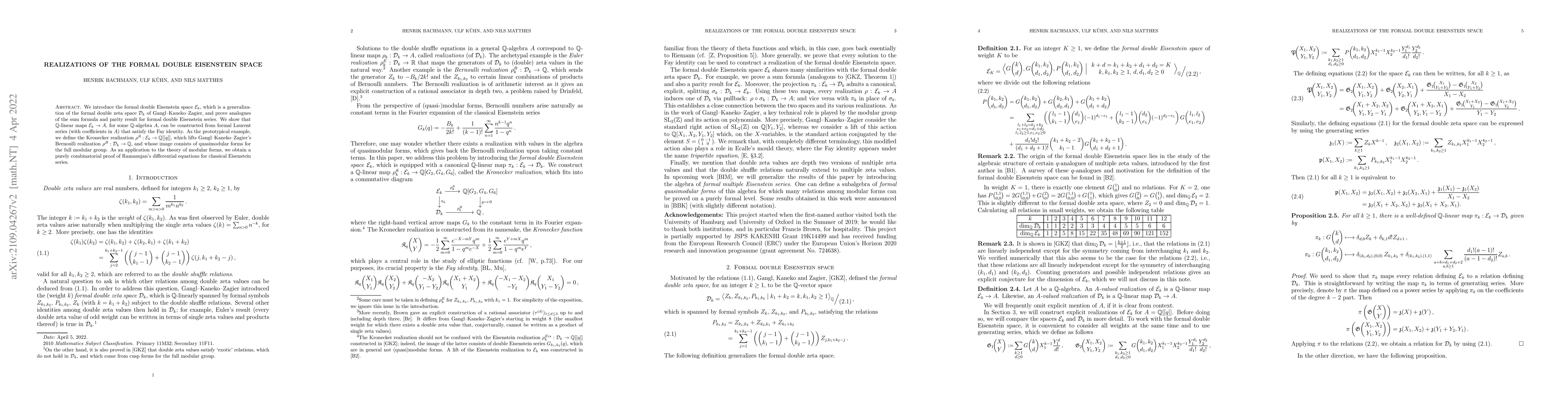 Thumbnail for Realizations of the formal double Eisenstein space
