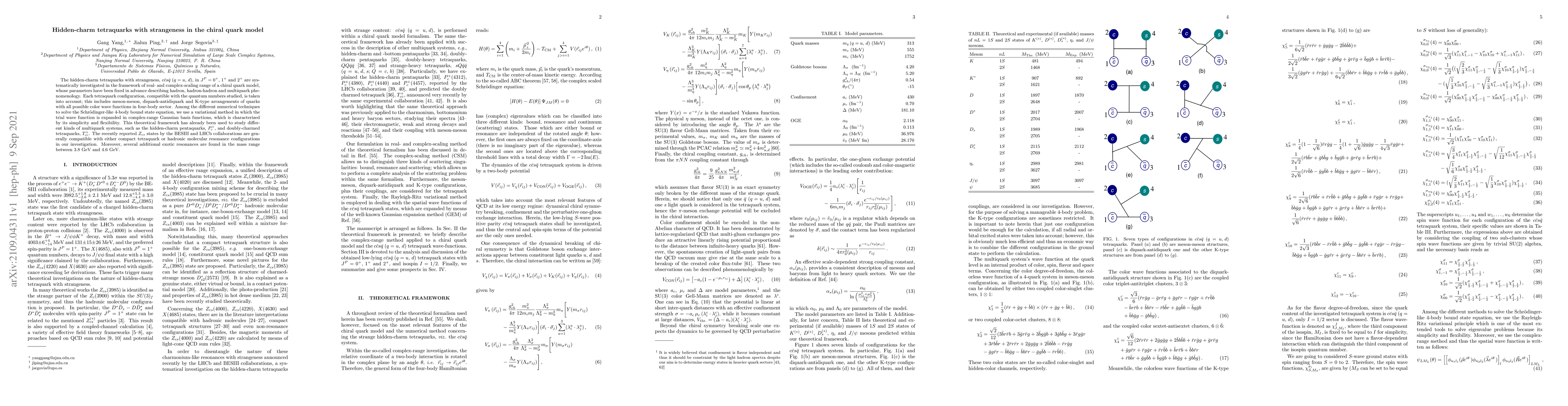 Thumbnail for Hidden-charm tetraquarks with strangeness in the chiral quark model