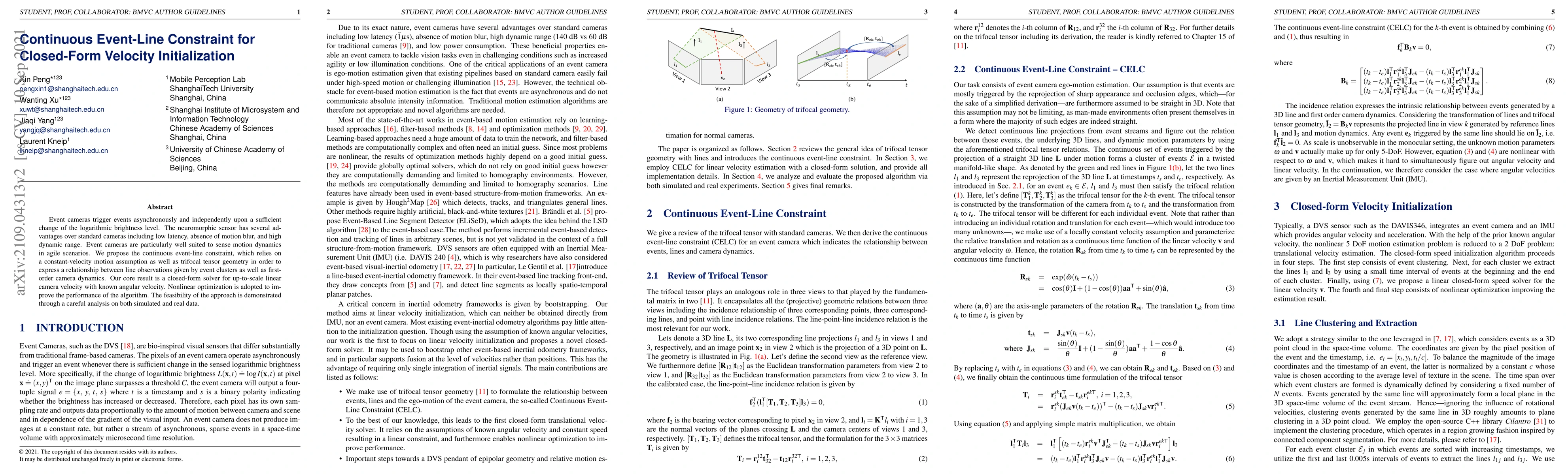 Thumbnail for Continuous Event-Line Constraint for Closed-Form Velocity Initialization
