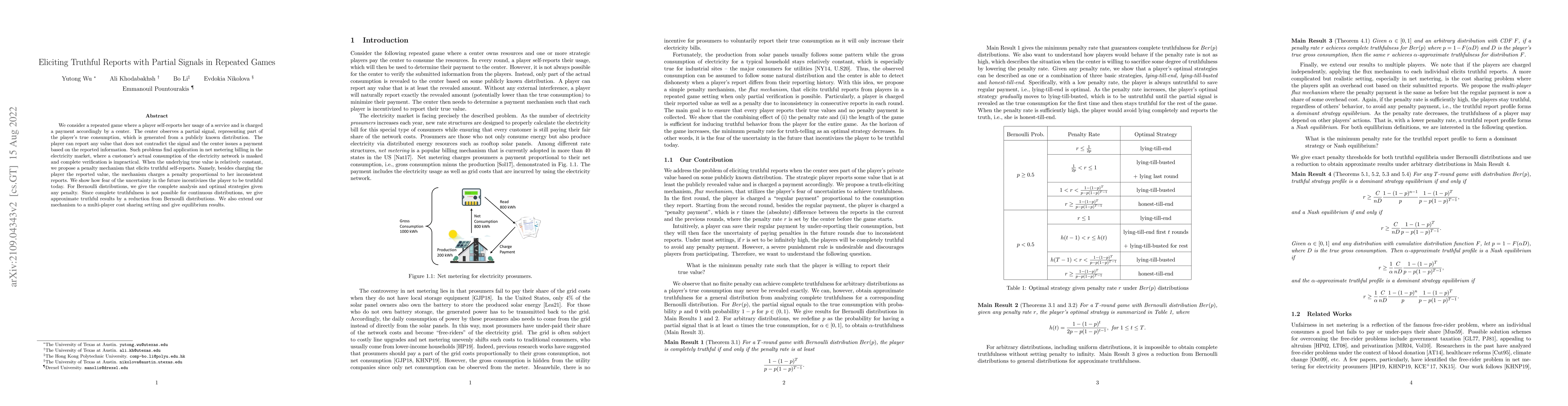 Thumbnail for Eliciting Truthful Reports with Partial Signals in Repeated Games