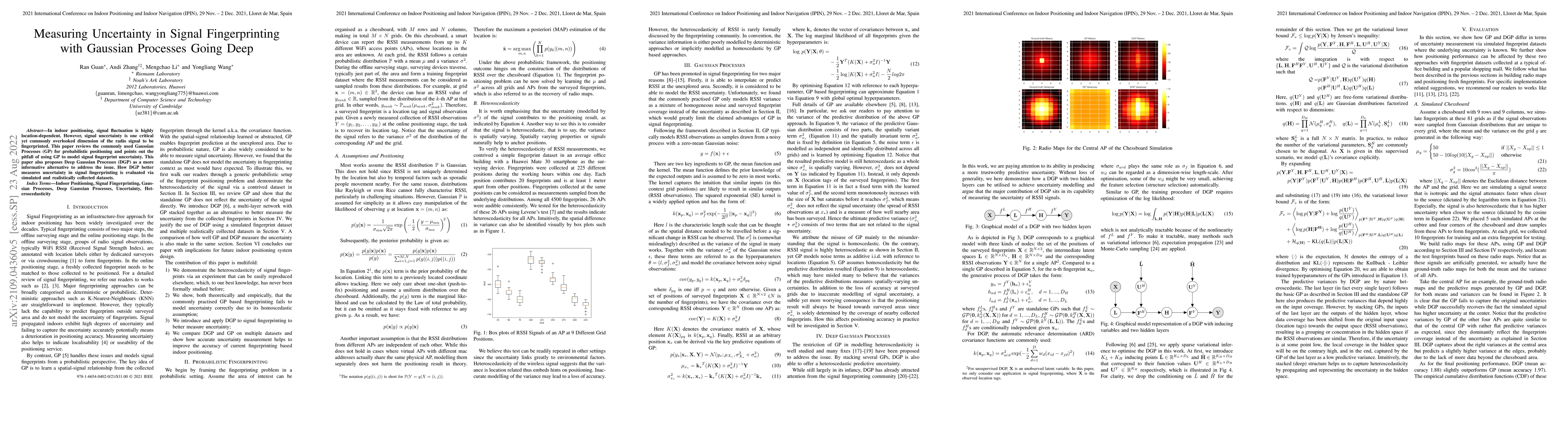 Thumbnail for Measuring Uncertainty in Signal Fingerprinting with Gaussian Processes
  Going Deep