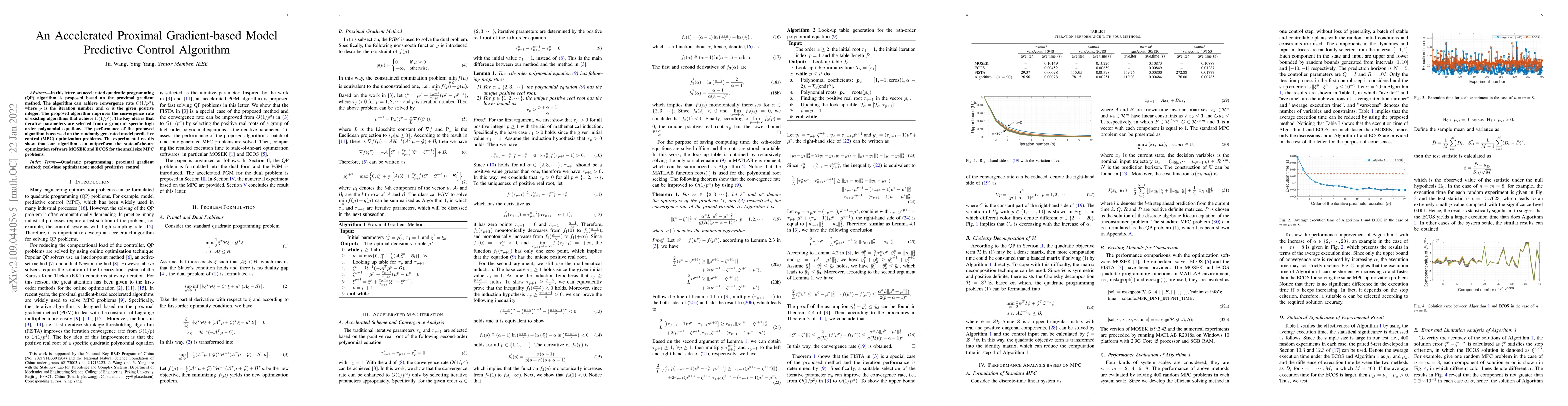 Thumbnail for An Accelerated Proximal Gradient-based Model Predictive Control
  Algorithm