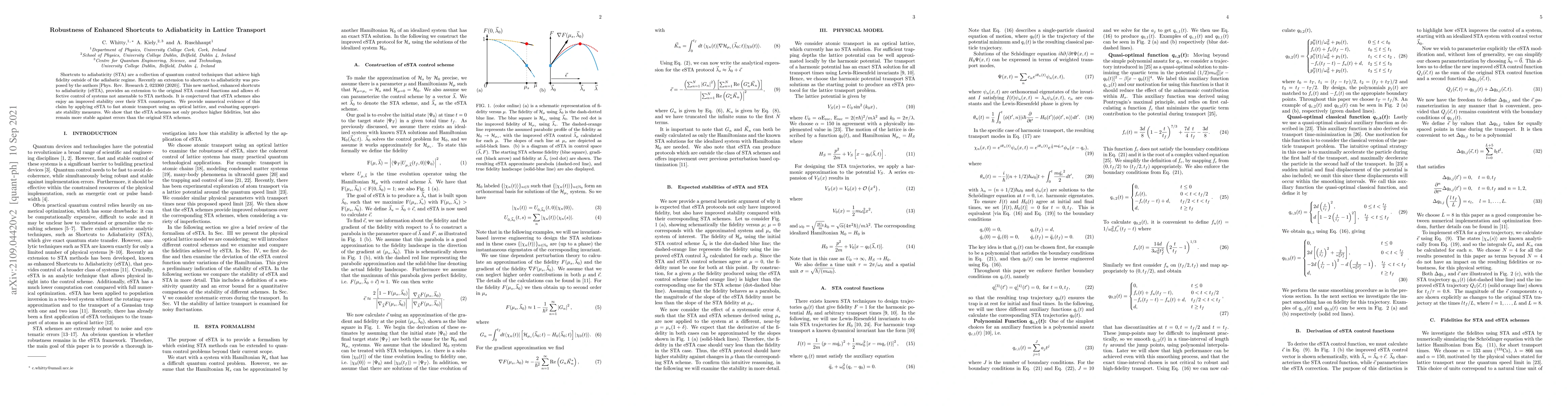 Thumbnail for Robustness of Enhanced Shortcuts to Adiabaticity in Lattice Transport