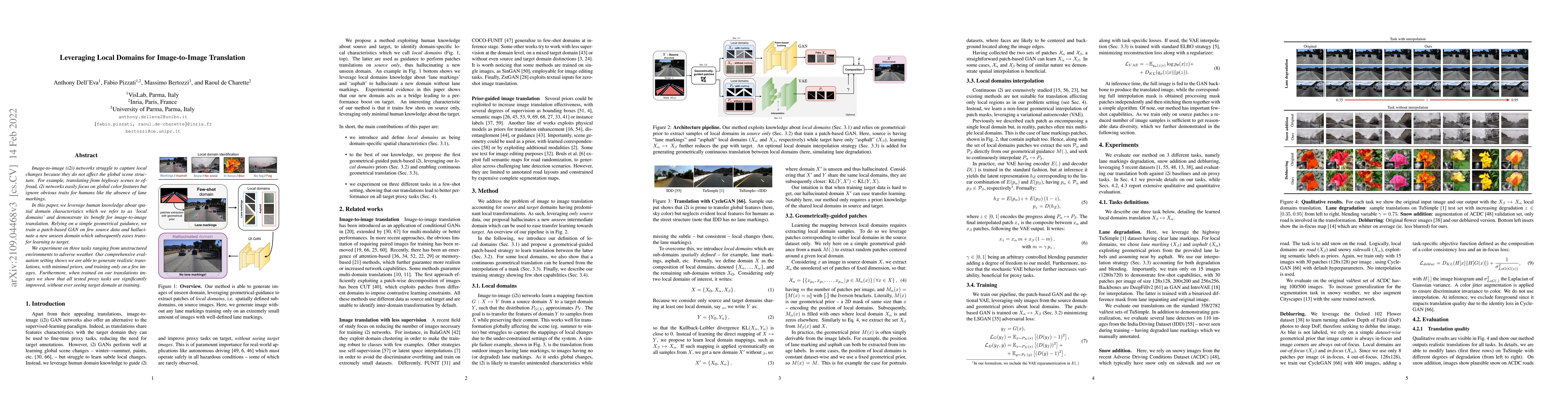 Thumbnail for Leveraging Local Domains for Image-to-Image Translation