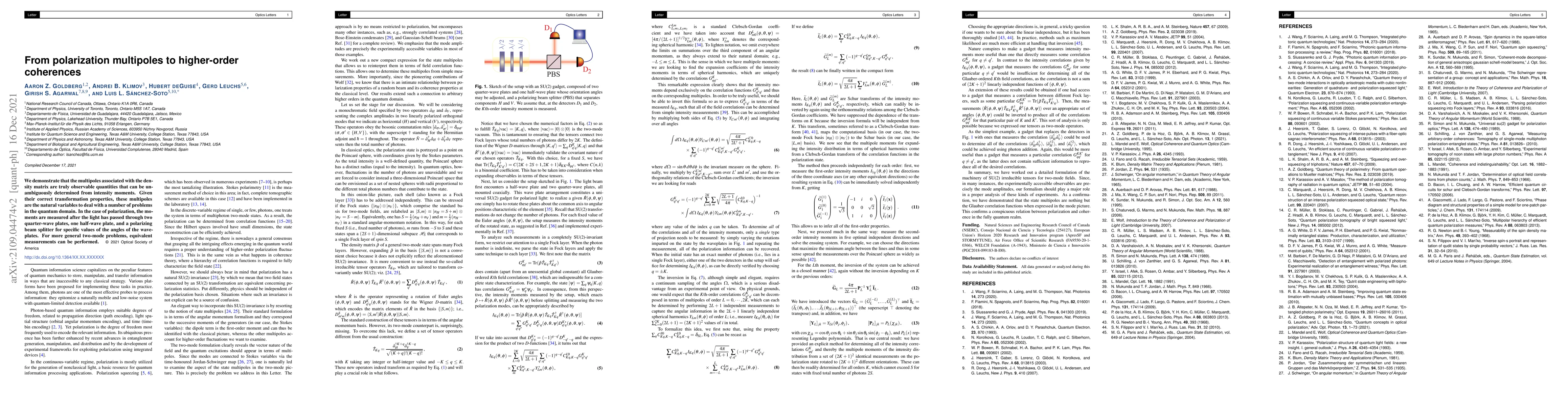 Thumbnail for From polarization multipoles to higher-order coherences