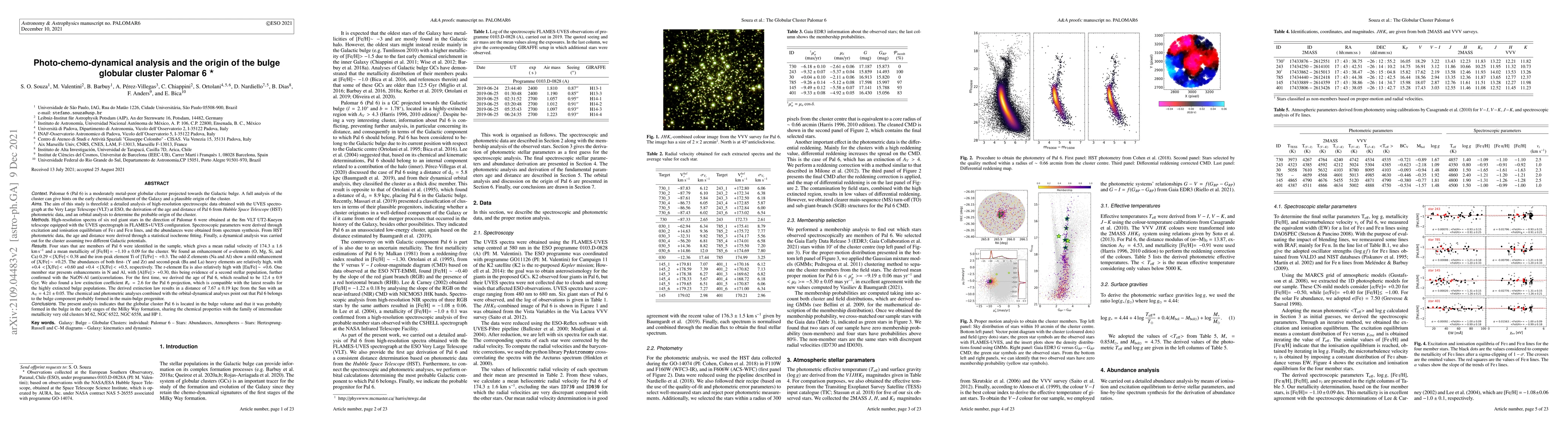 Thumbnail for Photo-chemo-dynamical analysis and the origin of the bulge globular
  cluster Palomar 6