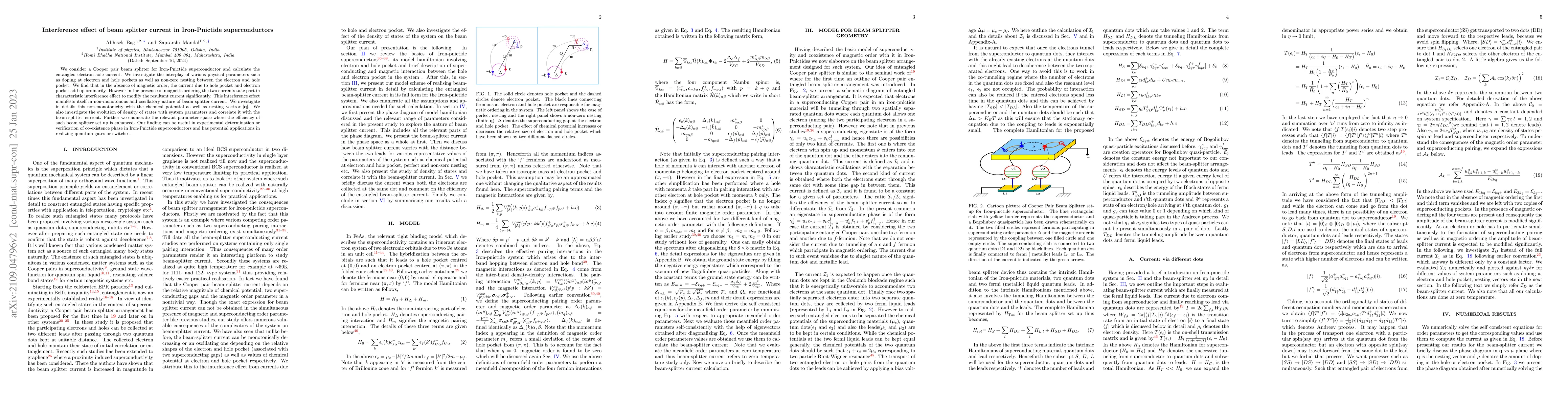 Thumbnail for Interference Effect of Beam Splitter Current in Iron-Pnictide
  Superconductors