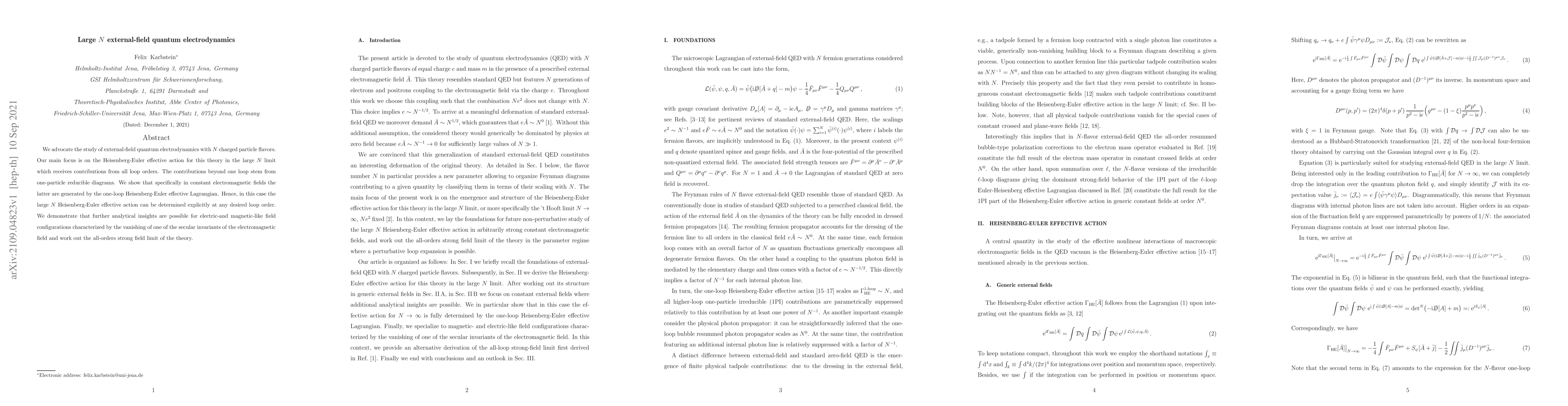 Thumbnail for Large $N$ external-field quantum electrodynamics