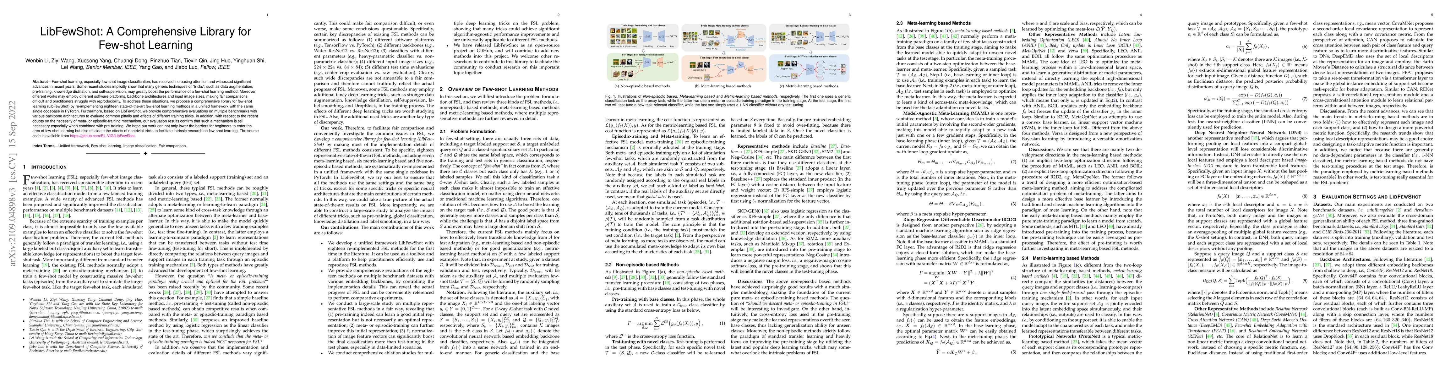 Thumbnail for LibFewShot: A Comprehensive Library for Few-shot Learning
