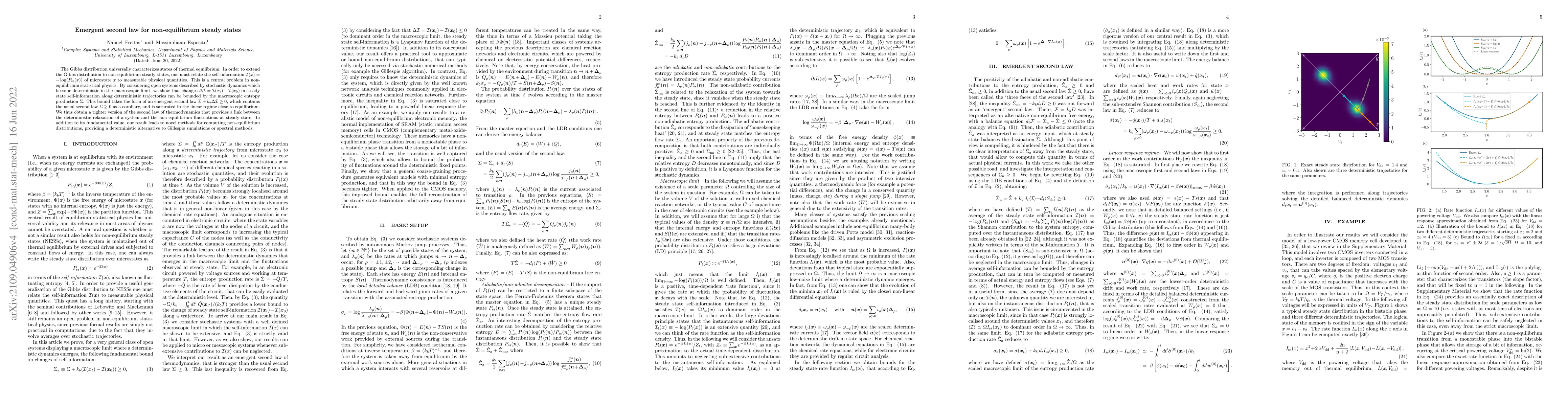Thumbnail for Emergent second law for non-equilibrium steady states