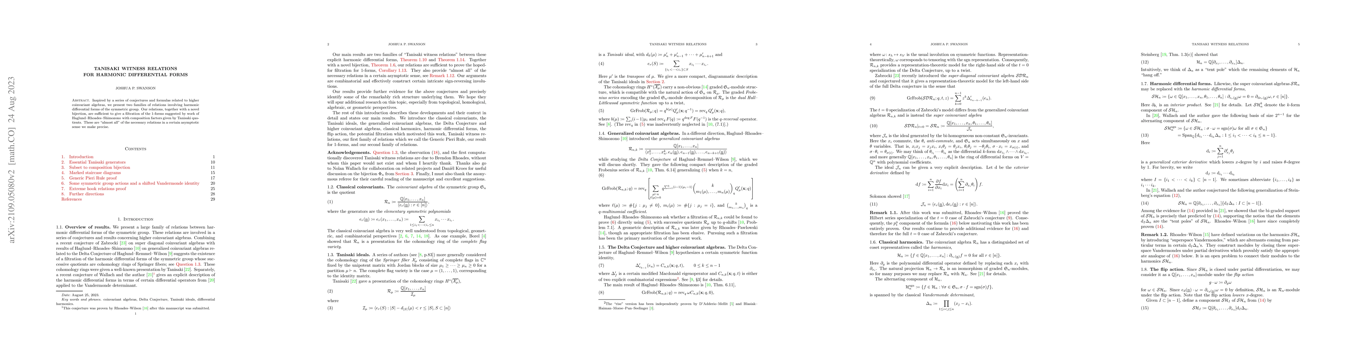Thumbnail for Tanisaki witness relations for harmonic differential forms