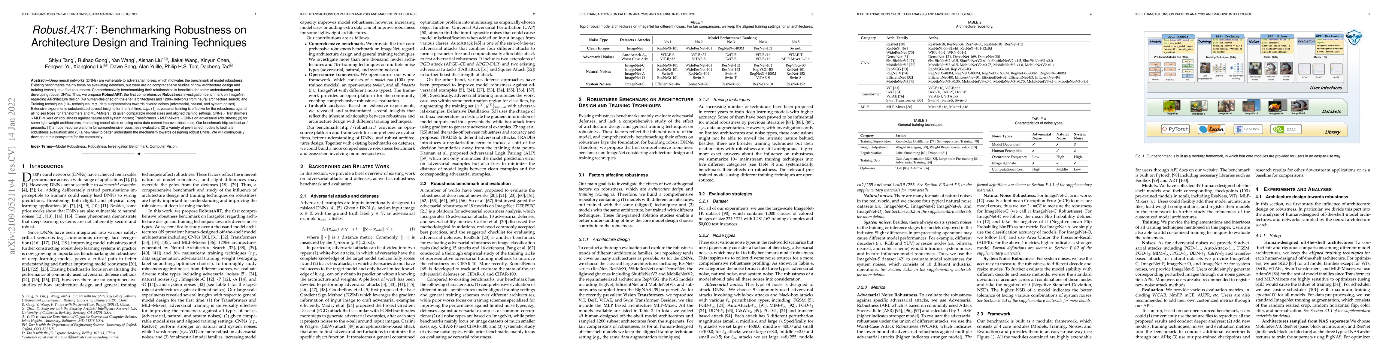 Thumbnail for RobustART: Benchmarking Robustness on Architecture Design and Training
  Techniques