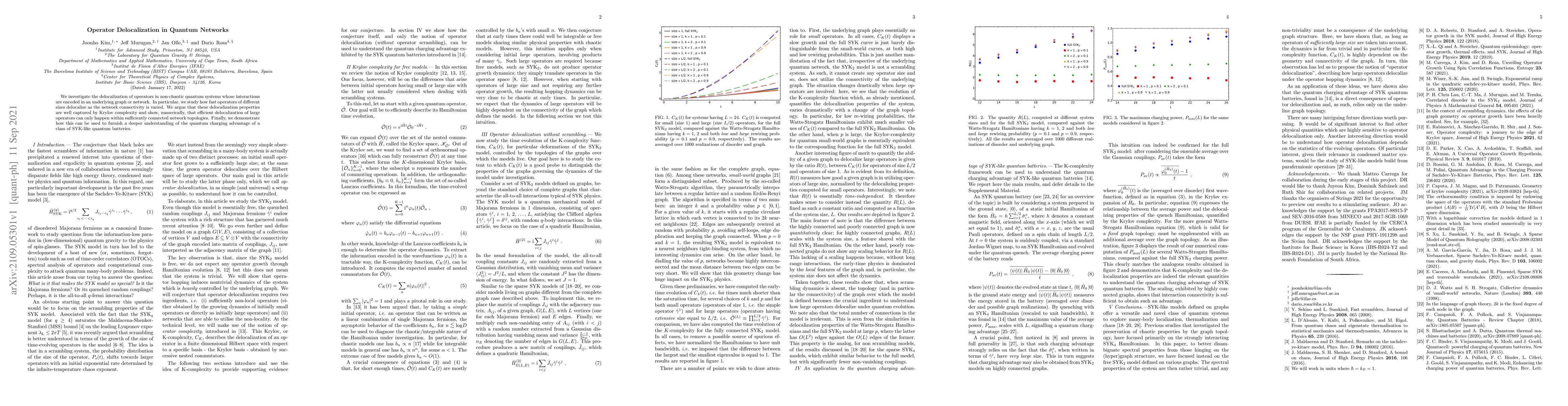 Thumbnail for Operator Delocalization in Quantum Networks