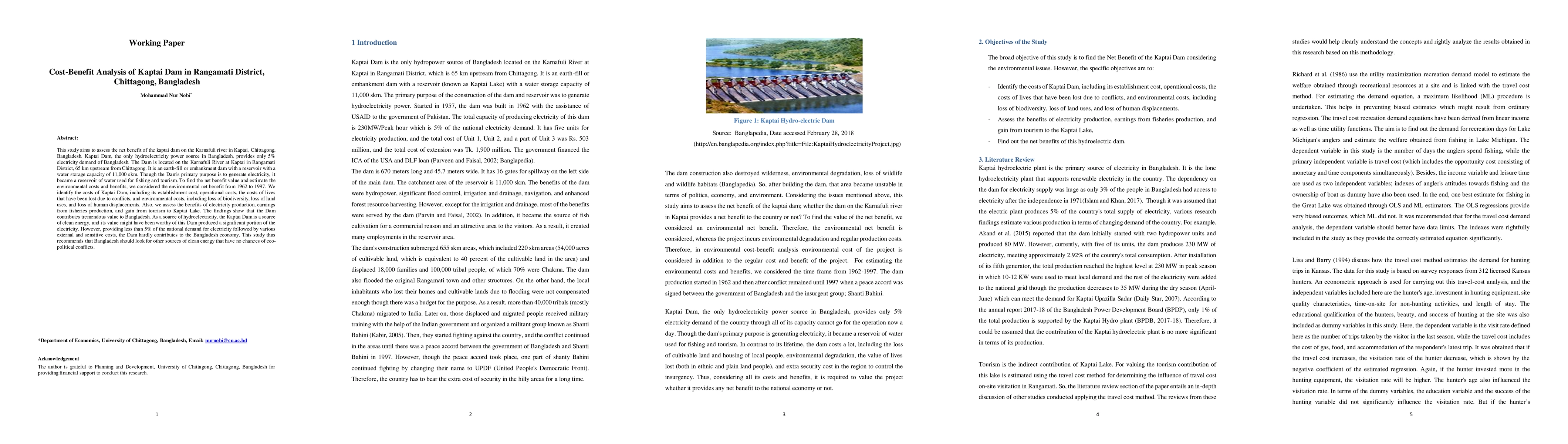 Thumbnail for Cost-Benefit Analysis of Kaptai Dam in Rangamati District, Chittagong,
  Bangladesh