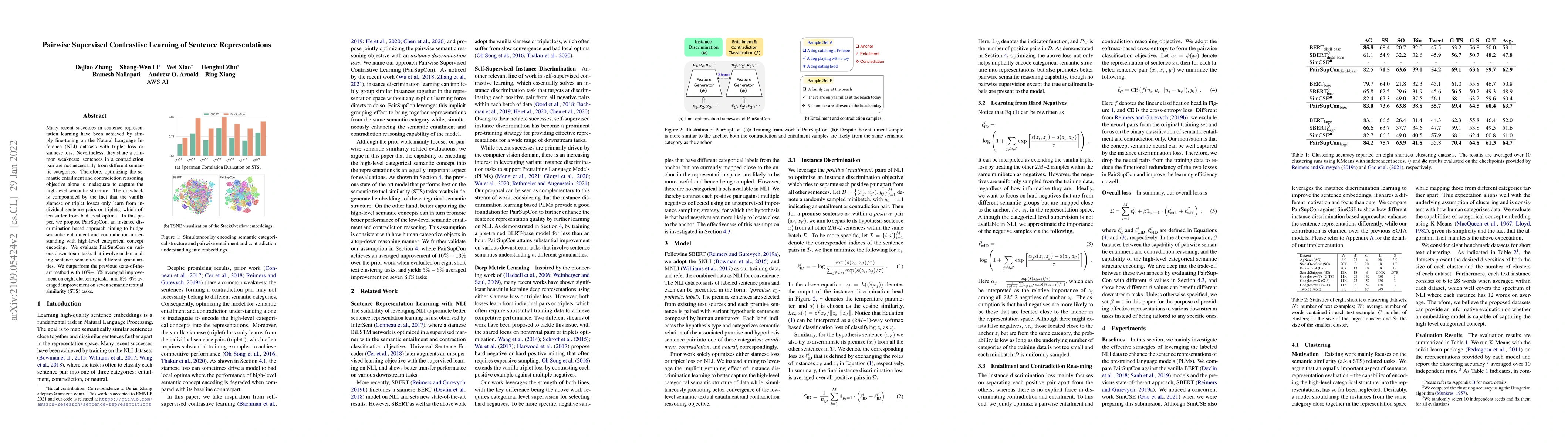 Thumbnail for Pairwise Supervised Contrastive Learning of Sentence Representations