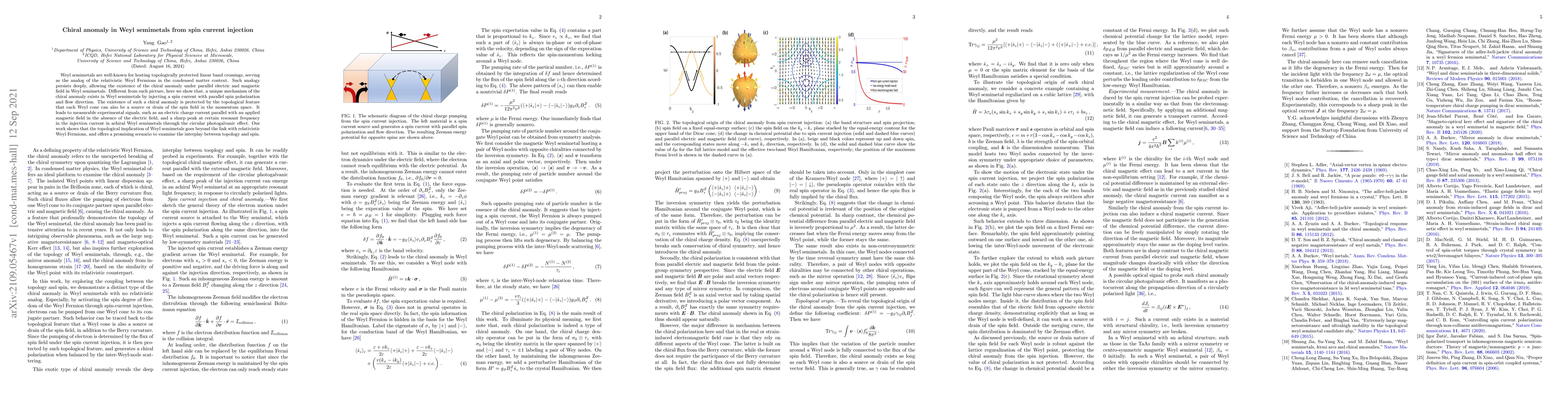 Thumbnail for Chiral anomaly in Weyl semimetals from spin current injection