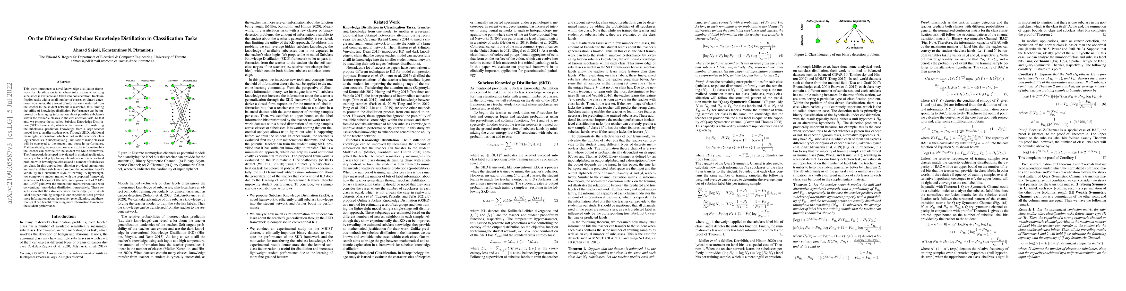 Thumbnail for On the Efficiency of Subclass Knowledge Distillation in Classification
  Tasks