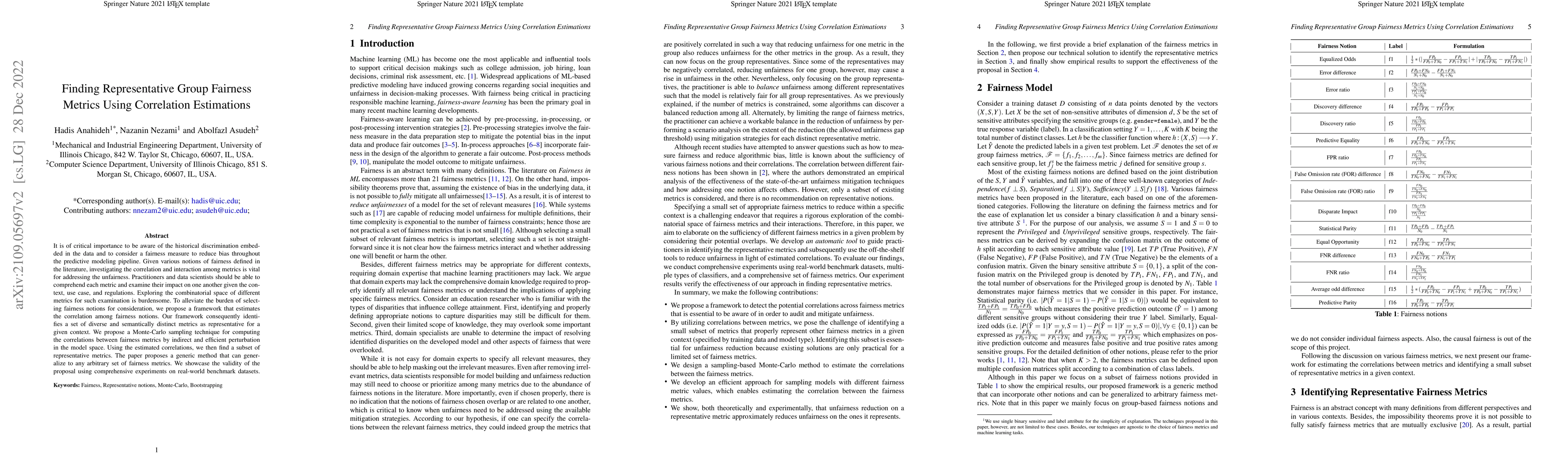 Thumbnail for Finding Representative Group Fairness Metrics Using Correlation
  Estimations