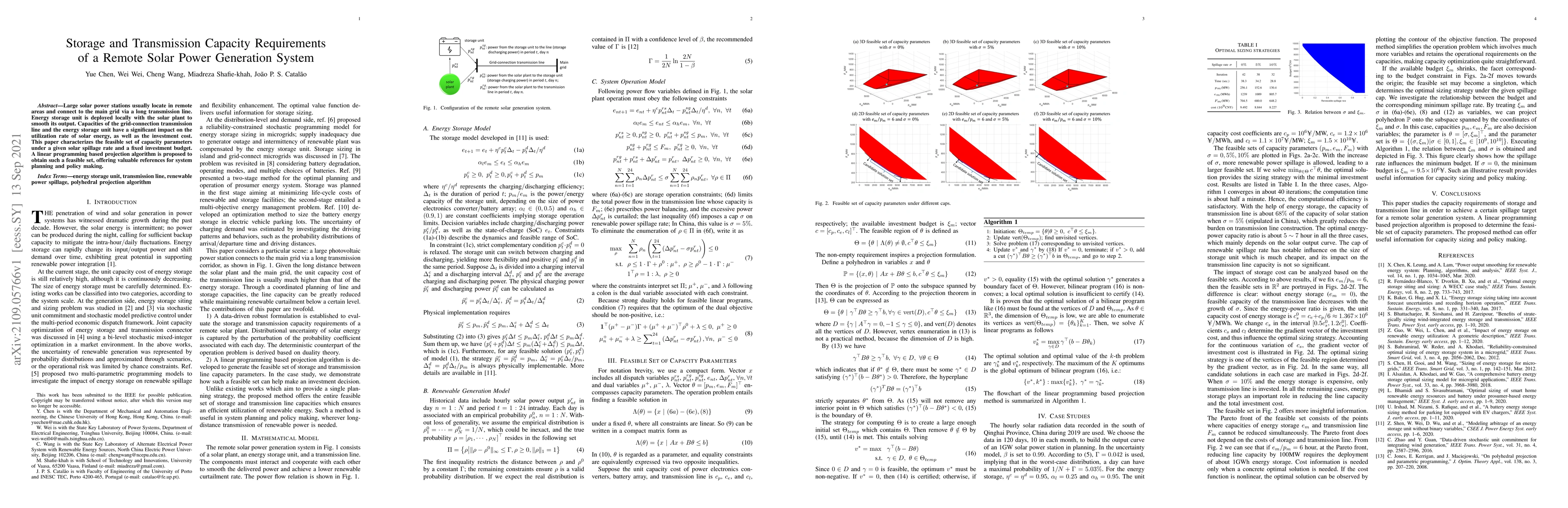 Thumbnail for Storage and Transmission Capacity Requirements of a Remote Solar Power
  Generation System