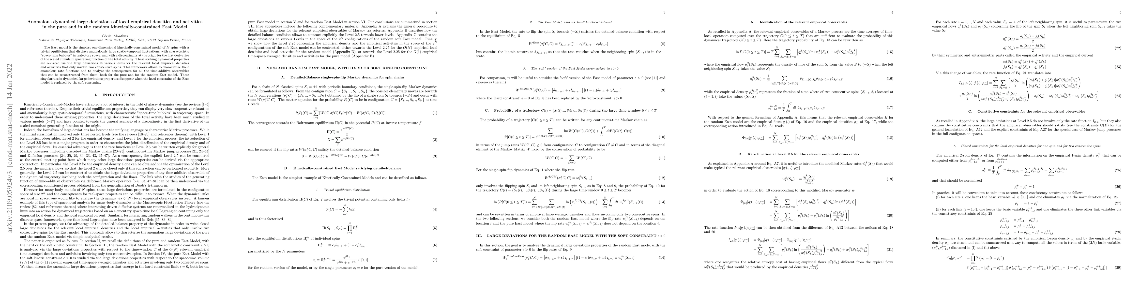 Thumbnail for Anomalous dynamical large deviations of local empirical densities and
  activities in the pure and in the random kinetically-constrained East Model