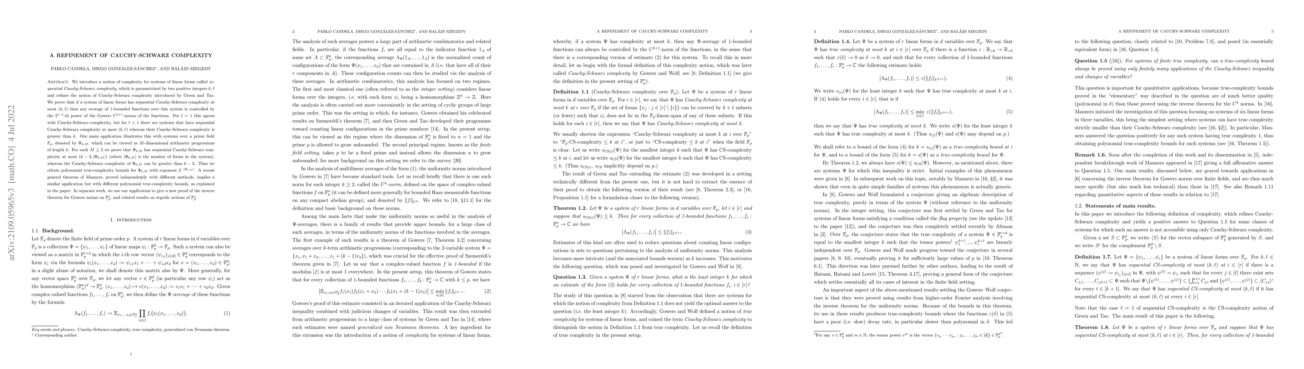 Thumbnail for A refinement of Cauchy-Schwarz complexity