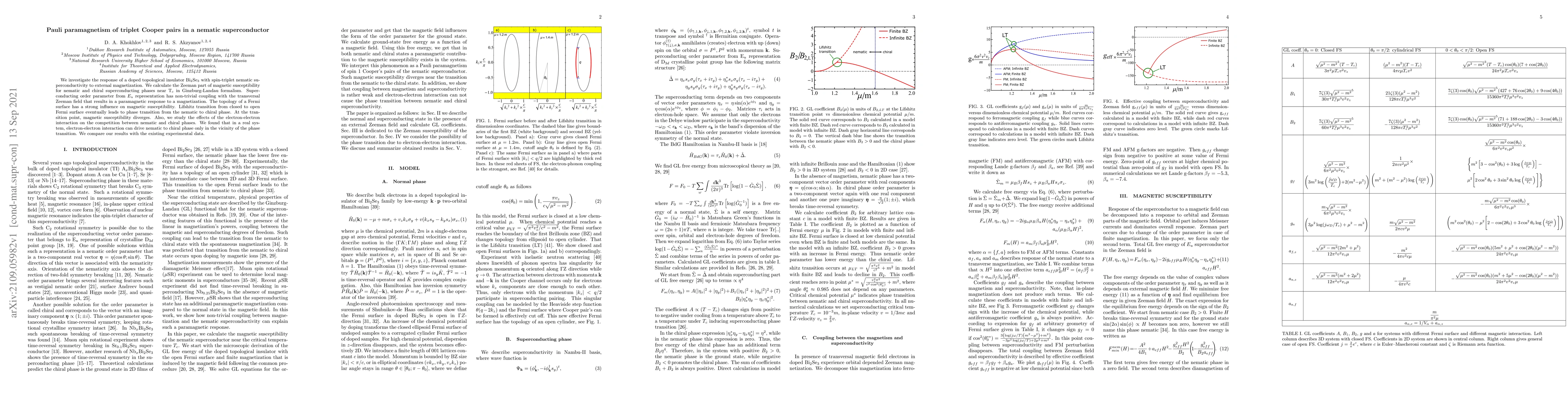 Thumbnail for Pauli paramagnetism of triplet Cooper pairs in a nematic superconductor