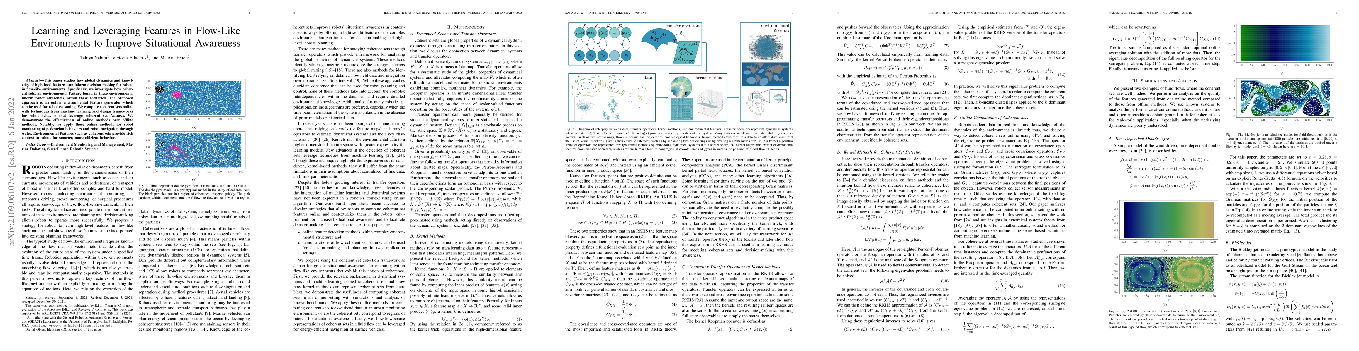 Thumbnail for Learning and Leveraging Features in Flow-Like Environments to Improve
  Situational Awareness