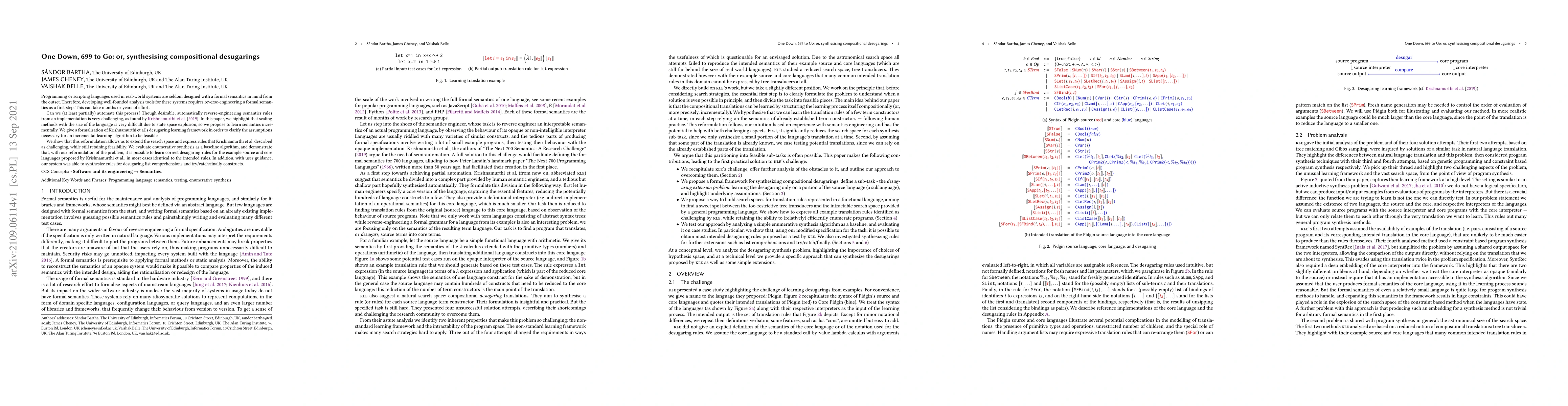 Thumbnail for One Down, 699 to Go: or, synthesising compositional desugarings