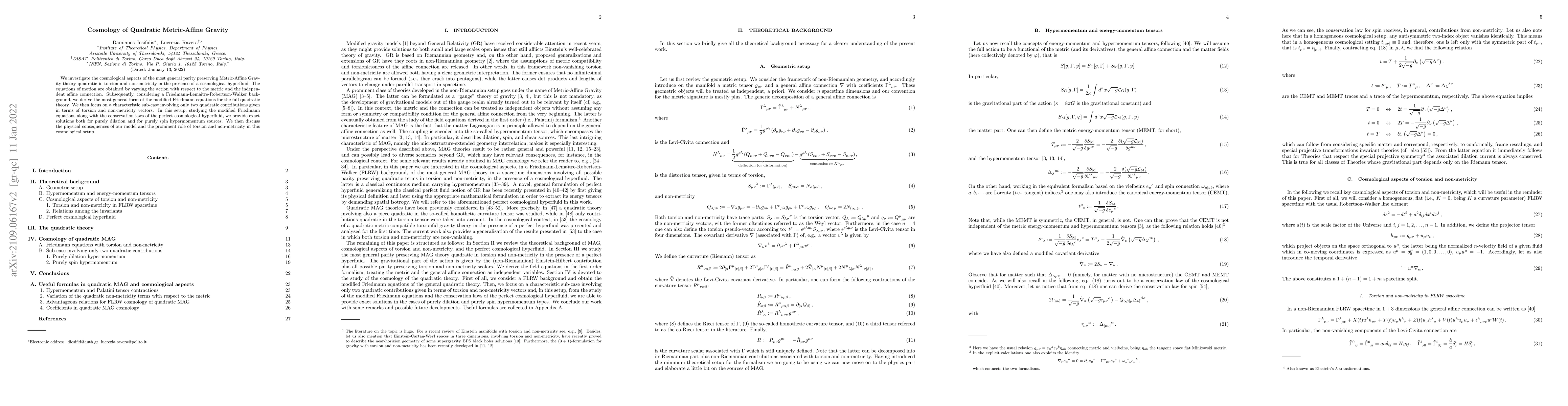 Thumbnail for Cosmology of Quadratic Metric-Affine Gravity