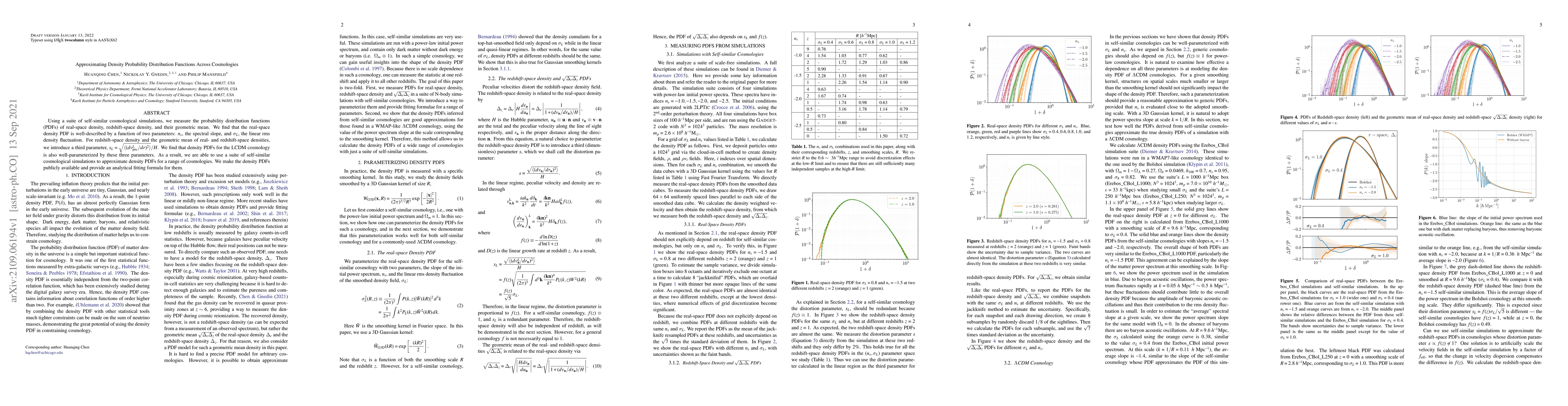 Thumbnail for Approximating Density Probability Distribution Functions Across
  Cosmologies