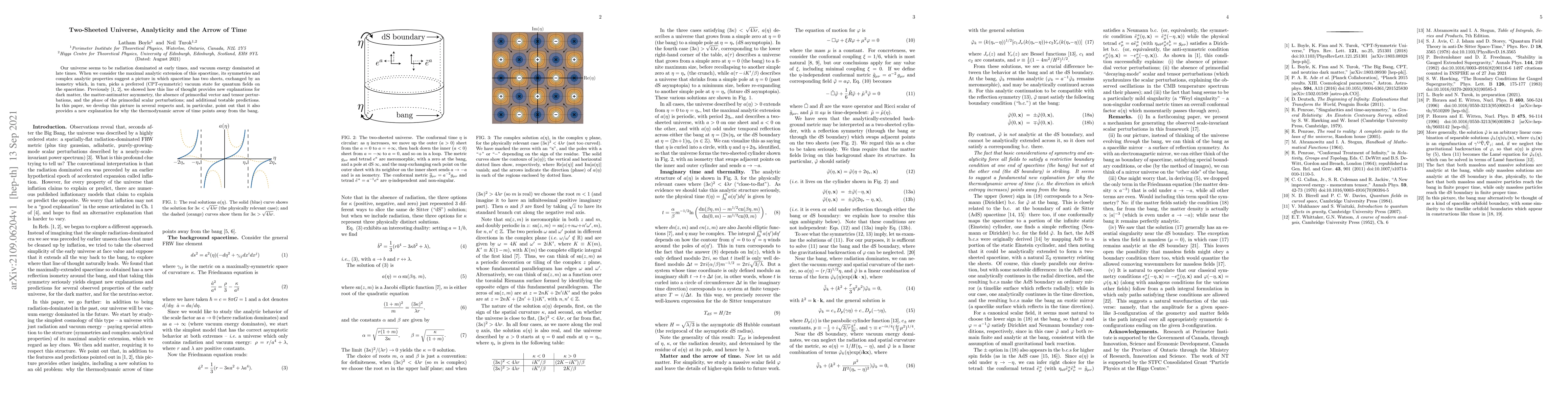 Thumbnail for Two-Sheeted Universe, Analyticity and the Arrow of Time