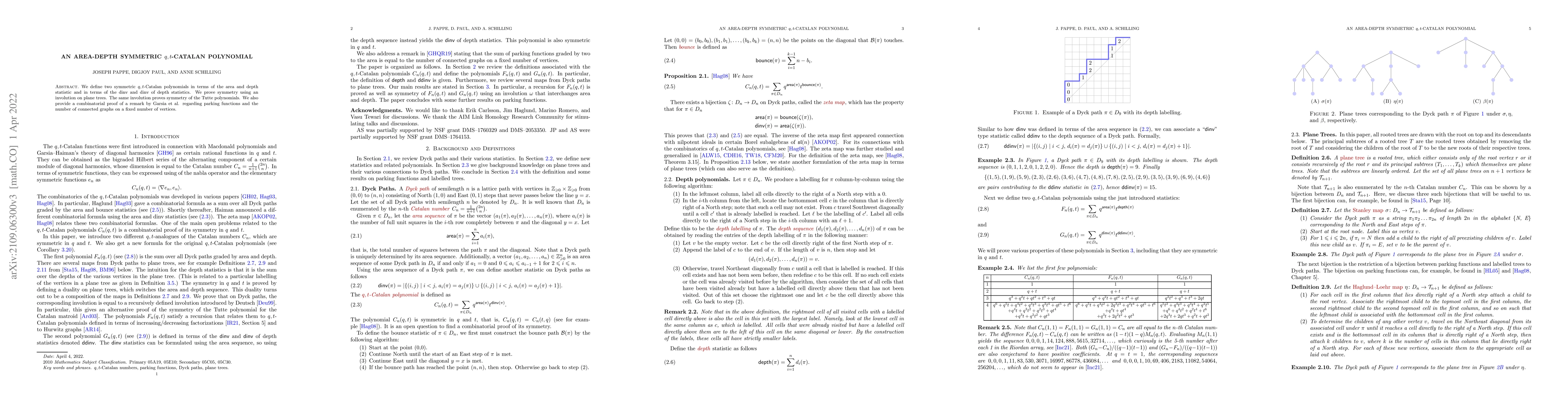 Thumbnail for An area-depth symmetric $q,t$-Catalan polynomial