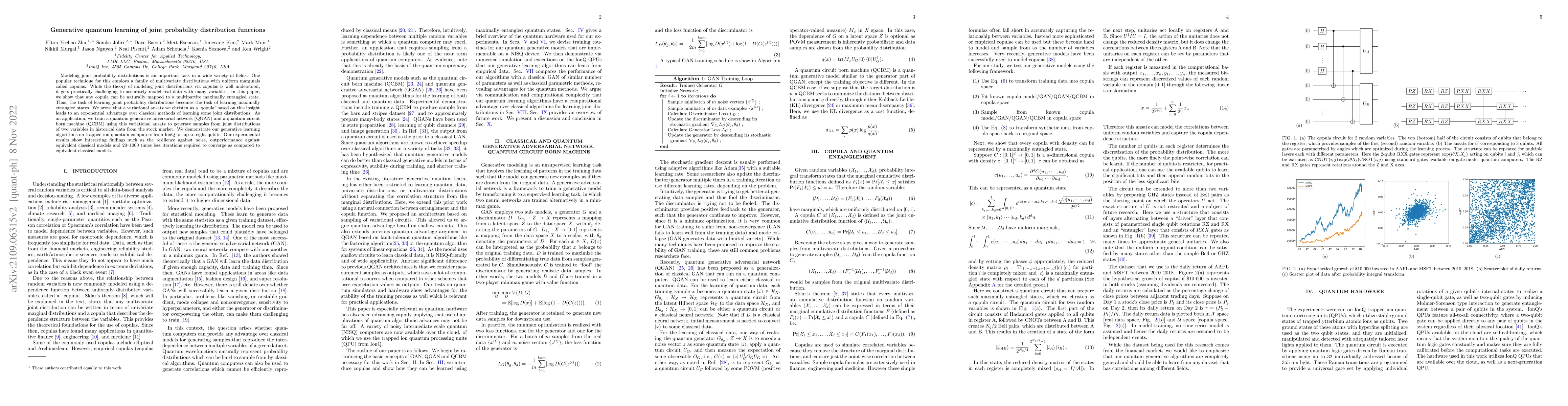 Thumbnail for Generative Quantum Learning of Joint Probability Distribution Functions