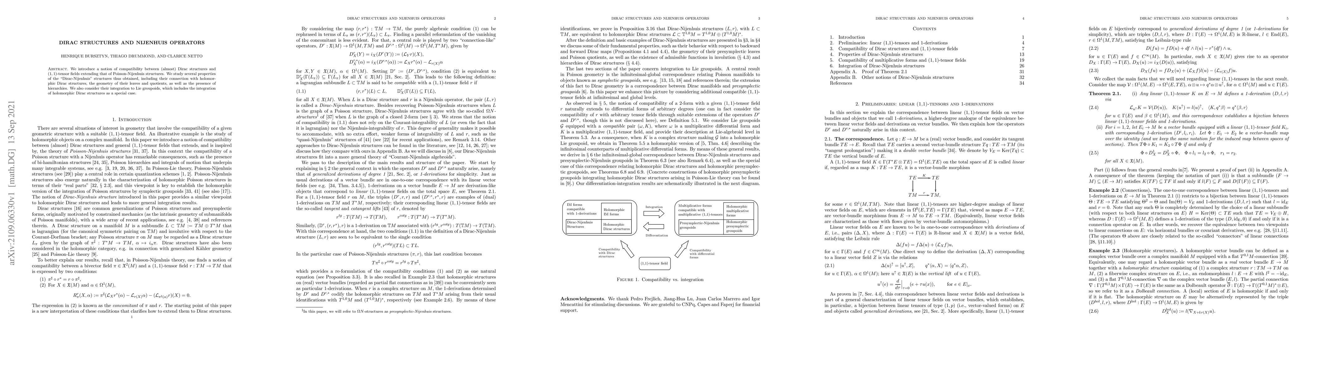 Thumbnail for Dirac structures and Nijenhuis operators
