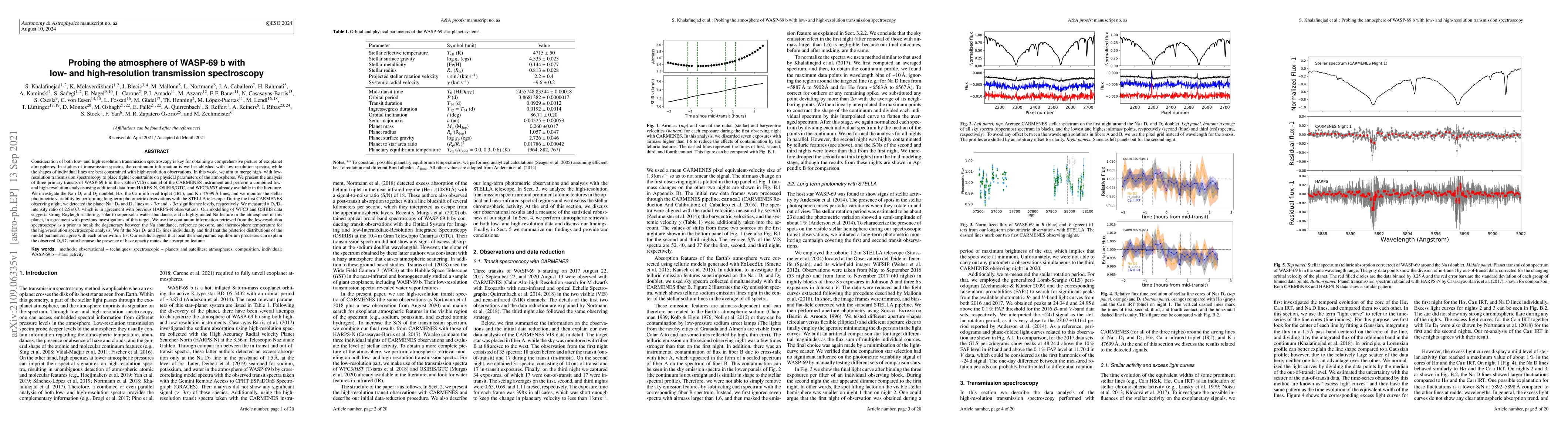 Thumbnail for Probing the atmosphere of WASP-69 b with low- and high-resolution
  transmission spectroscopy