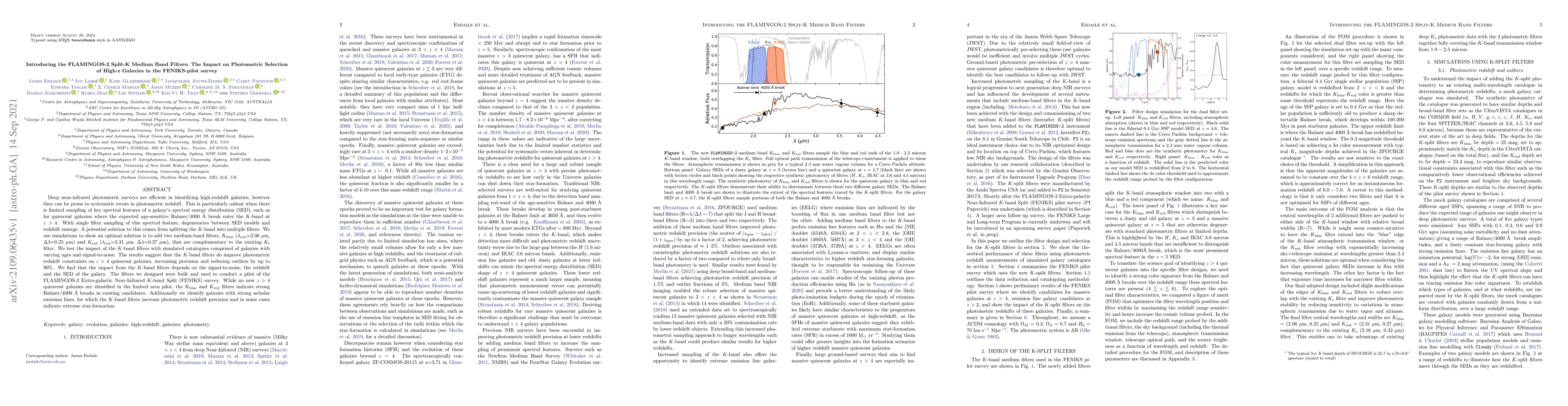 Thumbnail for Introducing the FLAMINGOS-2 Split-K Medium Band Filters: The Impact on
  Photometric Selection of High-z Galaxies in the FENIKS-pilot survey